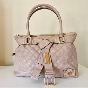 Marc Jacobs Quitted Leather Handbag in Light Pink